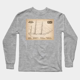 Charles Darwin HMS Beagle Tall Ship - SD Long Sleeve T-Shirt